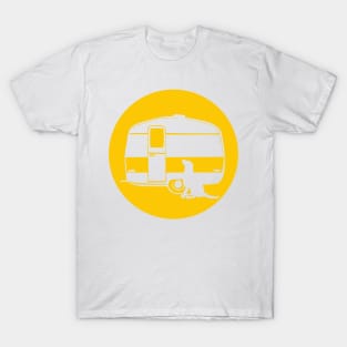 ALL YOU NEED A DOG A CARAVAN YELLOW T-Shirt